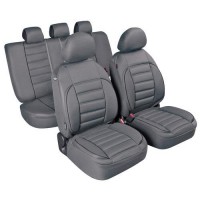Καλύμματα Καθισμάτων DE-LUXE SPORT EDITION Υφασμα JACQUARD Σετ 4τεμ. Γκρι Ολοκληρωμένα σετ Καλυμμάτων americat.gr