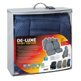 Καλύμματα Καθισμάτων DE-LUXE SPORT EDITION Υφασμα JACQUARD Σετ 4τεμ. Μπλε Ολοκληρωμένα σετ Καλυμμάτων americat.gr