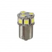 P21W 24/32V Ba15s 3,5W 180lm 10xSMDx1CHIP LED CAN-BUS (ΦΟΥΝΤΟΥΚΙ) ΛΕΥΚΟ ΔΙΑΘΛΑΣΗΣ ΣΑΚΟΥΛΑ LAMPA - 20 TEM. Με Κάλυκα americat.gr