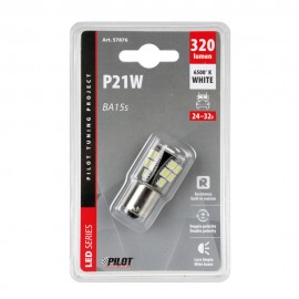 P21W 24/32V Ba15s 320lm 18xSMDx1CHIP LED CAN-BUS (ΦΟΥΝΤΟΥΚΙ) ΛΕΥΚΟ BLISTER LAMPA - 1 TEM. Με Κάλυκα americat.gr