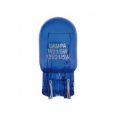 W21/5W 12V 21/5W W3x16q ΚΑΡΦΩΤΟ ΜΠΛΕ BLUE DYED-GLASS 2ΤΕΜ. BLISTER Λαμπάκια americat.gr