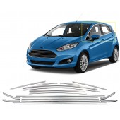 TRIM ΠΑΡΑΘΥΡΩΝ ΑΝΟΞΕΙΔΩΤΟ ΑΤΣΑΛΙ ΧΡΩΜΙΟ S-DIZAYN ΓΙΑ FORD FIESTA HB 5D 09+ - 16 TEM. Διάφορα Διακοσμητικά Χρωμίου americat.gr