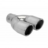 ΑΚΡΟ (ΜΠΟΥΚΑ) ΕΞΑΤΜΙΣΗΣ ΔΙΠΛΗ ΟΒΑΛ TS-73 37>60mm (ΜΗΚΟΣ: 228mm / ΦΑΡΔΟΣ: 163mm) LAMPA - 1 TEM. Μπούκες Εξάτμισης americat.gr