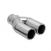 ΑΚΡΟ (ΜΠΟΥΚΑ) ΕΞΑΤΜΙΣΗΣ ΔΙΠΛΗ ΣΤΡΟΓΓΥΛΗ TS-77 37>60mm (ΜΗΚΟΣ: 215mm / ΦΑΡΔΟΣ: 135mm) LAMPA - 1 TEM. Μπούκες Εξάτμισης americat.gr