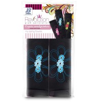 Bottari - ΜΑΞΙΛΑΡΑΚΙΑ ΖΩΝΗΣ ΜΑΥΡΑ ΜΕ ΜΠΛΕ ΛΟΥΛΟΥΔΙΑ - 1 set (ΒΟΤ29164) Μαξιλαράκια Ζώνης Ασφαλείας americat.gr