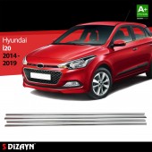 TRIM ΠΑΡΑΘΥΡΩΝ ΑΥΤΟΚΟΛΛΗΤΑ ΧΡΩΜΙΟΥ 4ΤΕΜ. ΓΙΑ HYUNDAI i20 5D 2014+ Διάφορα Διακοσμητικά Χρωμίου americat.gr