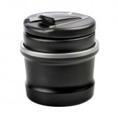 ΣΤΑΧΤΟΔΟΧΕΙΟ-ΤΑΣΑΚΙ-ΠΟΤΗΡΟΘΗΚΗ-ΚΑΛΑΘΑΚΙ ΣΚΟΥΠΙΔΙΩΝ ΜΑΥΡΟ ΜΕ ΦΩΣ ΜΠΛΕ ASH-TRAY 2in1 85x95mm Τασάκια americat.gr