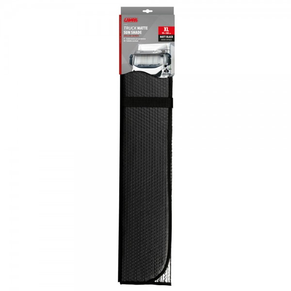 Lampa – Ηλιοπροστασία Εσωτερική Παρμπρίζ Truck Deluxe Series XL (Μαύρη/Ματ 90 x 180 cm), Άμεση Αναζωογόνηση της Καμπίνας με Premium Σκίαση και Θερμική Απομόνωση - 1 Τεμ. (L6682.7) Ηλιοπροστασία americat.gr