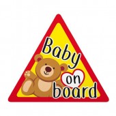 BABY ON BOARD ΕΝΔΕΙΞΗ ΣΤΑΤΙΚΟ 128x112mm Διάφορα Διακοσμητικά americat.gr