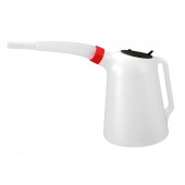 ΔΟΧΕΙΟ ΠΛΑΣΤΙΚΟ (HDPE) ΓΙΑ ΜΕΤΑΦΟΡΑ ΛΑΔΙΟΥ ΜΕ ΕΥΚΑΜΠΤΟ ΜΑΚΡΥ ΣΤΟΜΙΟ ΚΑΙ ΚΑΠΑΚΙ ΛΕΥΚΟ 5000ml LAMPA - 1 TEM. Εργαλεία Μεταφοράς Υγρών americat.gr