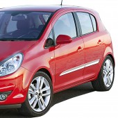 ΔΙΑΚΟΣΜΗΤΙΚΗ ΦΑΣΑ ΠΟΡΤΑΣ ΧΡΩΜΙΟ ΓΙΑ OPEL CORSA D 5D 07-14 4ΤΕΜ. Διάφορα Διακοσμητικά Χρωμίου americat.gr