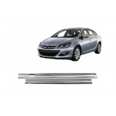 TRIM ΠΑΡΑΘΥΡΩΝ ΑΥΤΟΚΟΛΛΗΤΑ ΧΡΩΜΙΟΥ 4ΤΕΜ. ΓΙΑ OPEL ASTRA J 4D 2012+ Διάφορα Διακοσμητικά Χρωμίου americat.gr