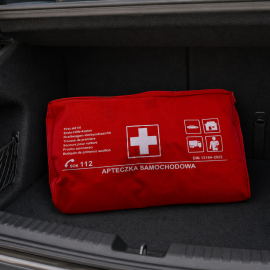 Car Commerce - Φαρμακείο Αυτοκινήτου Πιστοποιημένο DIN 13164:2022 σε Θήκη με Φερμουάρ και Velcro για Στερέωση - Kit Πρώτων Βοηθειών για Όχημα - 1 Τεμ. (68744-CC) Φαρμακεία Τρίγωνα Διάσωση americat.gr