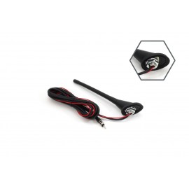 Amio - Κεραία Οροφής Αυτοκινήτου τύπου ANT04 με Ενισχυτή μήκος 18cm μήκος καλωδίου 3m για Επιβατικά Αυτοκίνητα - 1 τεμ. (01127/AM) Κεραίες americat.gr