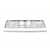 Amio - Πλαστικό Πλαίσιο Πίσω Πινακίδας Κυκλοφορίας (Χρώμιο) 52x12.5 cm – 1 Τεμ. (01170/AM) Πινακίδες και Σήμανση americat.gr