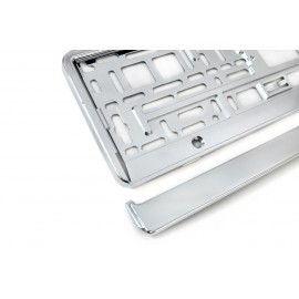 Amio - Πλαστικό Πλαίσιο Πίσω Πινακίδας Κυκλοφορίας (Χρώμιο) 52x12.5 cm – 1 Τεμ. (01170/AM) Πινακίδες και Σήμανση americat.gr