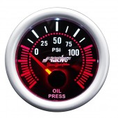 ΠΙΕΣΗ ΛΑΔΙΟΥ 52mm 2 INCH ΜΑΥΡΟ ΜΕ ΚΟΚΚΙΝΟ ΦΩΤΙΣΜΟ Πίεση Λαδιού americat.gr