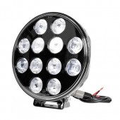 ΠΡΟΒΟΛΕΑΣ ORION 9-36V 12LED 120W 8.400LM 6.000K 215mm ΜΑΥΡΟΣ ΑΔΙΑΒΡΟΧΟΣ 1ΤΕΜ. Εξωτερικά Φώτα & Προβολείς LED americat.gr