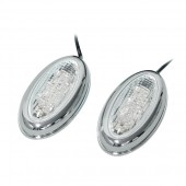 ΦΛΑΣ MOTO SIDE MARKET 12V LED 70x40mm ΧΡΩΜΙΟ - 2ΤΕΜ. LED Φλας americat.gr