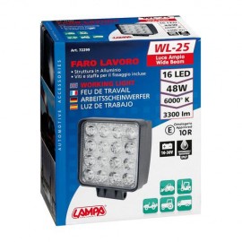 ΠΡΟΒΟΛΕΑΣ ΕΡΓΑΣΙΑΣ WL-25 16LED 48W 3300lm 10>30V (108x128x58mm) ΦΩΣ ΔΙΑΘΛΑΣΗΣ -1ΤΕΜ. Εξωτερικά Φώτα & Προβολείς LED americat.gr