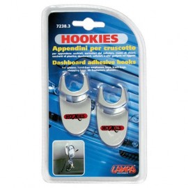 Dashboard adhesive hooks