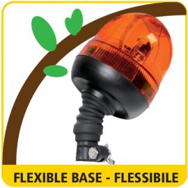 ΦΑΡΟΣ RL-9 12V/24V 3 ΧΡΗΣΕΩΝ 45LED ΒΙΔΩΤΟΣ ΕΛΑΣΤΙΚΟΣ ΠΟΡΤΟΚΑΛΙ 221x130mm Φάροι LED americat.gr