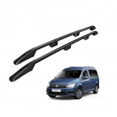 ΠΑΡΑΛΛΗΛΕΣ ΜΠΑΡΕΣ ΟΡΟΦΗΣ ΑΛΟΥΜΙΝΙΟΥ ΣΕ ΜΑΥΡΟ ΧΡΩΜΑ ELEGANCE L2 ΓΙΑ VW CADDY 2003-2015 ΜΕΓΙΣΤΟ ΒΑΡΟΣ ΦΟΡΤΙΟΥ 75KG OMTEC - 2 TEM. Παράλληλες Μπάρες Οροφής americat.gr