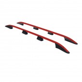 ΠΑΡΑΛΛΗΛΕΣ ΜΠΑΡΕΣ ΟΡΟΦΗΣ ΑΛΟΥΜΙΝΙΟΥ ΣΕ KOKKINO ΧΡΩΜΑ ELEGANCE L2 ΓΙΑ VW T5 CARAVELLE 2003-2015 ΜΕΓΙΣΤΟ ΒΑΡΟΣ ΦΟΡΤΙΟΥ 75KG OMTEC - 2 TEM. Παράλληλες Μπάρες Οροφής americat.gr