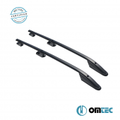 Omtec - Παράλληλες Μπάρες Οροφής Sport για VW Amarok (PH 2H) 2010>2022 από Αλουμίνιο σε Μαύρο Χρώμα και Μέγιστο Βάρος Φορτίου 75 kg - 2 τεμ. (7535931B/OM) Παράλληλες Μπάρες Οροφής americat.gr