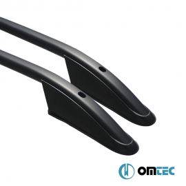 Omtec - Παράλληλες Μπάρες Οροφής Sport για VW Amarok (PH 2H) 2010>2022 από Αλουμίνιο σε Μαύρο Χρώμα και Μέγιστο Βάρος Φορτίου 75 kg - 2 τεμ. (7535931B/OM) Παράλληλες Μπάρες Οροφής americat.gr