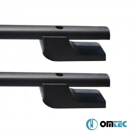 Omtec - Παράλληλες Μπάρες Οροφής Sport για VW Amarok (PH 2H) 2010>2022 από Αλουμίνιο σε Μαύρο Χρώμα και Μέγιστο Βάρος Φορτίου 75 kg - 2 τεμ. (7535931B/OM) Παράλληλες Μπάρες Οροφής americat.gr