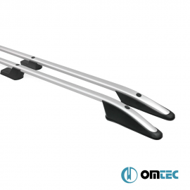 Omtec - Παράλληλες Μπάρες Οροφής Sport για VW Amarok (PH 2H) 2010>2022 από Αλουμίνιο σε Ασημί Χρώμα - 2 τεμ. (7535931/OM) Παράλληλες Μπάρες Οροφής americat.gr