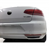 ΔΙΑΚΟΣΜΗΤΙΚΑ ΕΞΑΤΜΙΣΗΣ R-LINE LOOK 2ΤΕΜ. ΓΙΑ VW PASSAT B8 4D 2015+ Διάφορα Διακοσμητικά Χρωμίου americat.gr