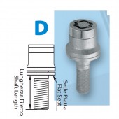 ΜΠΟΥΛΟΝΙΑ ΑΣΦΑΛΕΙΑΣ 12x1,25 34,5mm (17) ΙΣΙΑ ΜΑΥΡΑ D010 Αντικλεπτικά Μπουλόνια americat.gr