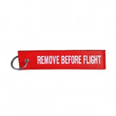 ΜΠΡΕΛΟΚ ΚΛΕΙΔΙΩΝ REMOVE BEFORE FLIGHT ΚΟΚΚΙΝΟ ΥΦΑΣΜΑ Μπρελόκ americat.gr