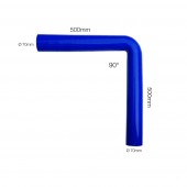 ΓΩΝΙΑ ΣΙΛΙΚΟΝΗΣ ΜΠΛΕ Φ70 90 ΜΟΙΡΕΣ 100cm (50+50cm) SIMONI RACING - 1 TEM. Σωλήνες και Γωνίες Σιλικόνης americat.gr