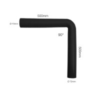 ΓΩΝΙΑ ΣΙΛΙΚΟΝΗΣ ΜΑΥΡΗ Φ70 90 ΜΟΙΡΕΣ 100cm (50+50cm) SIMONI RACING - 1 TEM. Σωλήνες και Γωνίες Σιλικόνης americat.gr