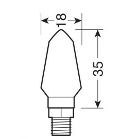 ΦΛΑΣ ΜΟΤΟ MICRO ΜΑΥΡΑ 12V SMD LED 35x18mm 2ΤΕΜ. LED Φλας americat.gr
