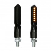 ΦΛΑΣ ΜΟΤΟ PIERCER SQ 12V ΜΑΥΡΑ SMD LED 75x15mm 2ΤΕΜ. LED Φλας americat.gr