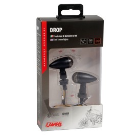 ΦΛΑΣ ΜΟΤΟ DROP 12V SMD LED (35x43mm) ΜΑΥΡΑ -2 ΤΕΜ. LED Φλας americat.gr