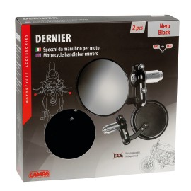 ΚΑΘΡΕΠΤΕΣ ΣΕ ΘΕΣΗ ΑΝΤΙΒΑΡΟΥ ΜΟΤΟ DERNIER 80mm 13-18mm ΜΑΥΡΟΙ -2 ΤΕΜ. Καθρέπτες americat.gr