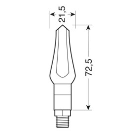ΦΛΑΣ ΜΟΤΟ ZEPHYR ΜΑΥΡΑ 12V SMD LED 72,5x21,5mm 2ΤΕΜ. LED Φλας americat.gr