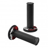 ΧΕΡΟΥΛΙΑ MOTO DONUT OFF-ROAD ΜΑΥΡΑ/ΚΟΚΚΙΝΑ 22MM+25MM 12CM 2ΤΕΜ Χερούλια americat.gr