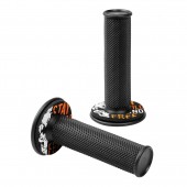ΧΕΡΟΥΛΙΑ MOTO DONUT OFF-ROAD ΜΑΥΡΑ/ΠΟΡΤΟΚΑΛΙ 22MM+25MM 12CM 2ΤΕΜ Χερούλια americat.gr