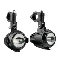 Lampa - Προβολείς Ομίχλης Moto FOG-X2 12V 30W 2100lm 6000-6500K Φ71mm 1 LED Αδιάβροχοι IP68 με Καλωδίωση και Βάσεις Φ38-39mm - Σετ 2 Τεμ. (9158.2-LM) Προϊόντα Draft americat.gr