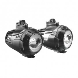 Lampa - Προβολείς Ομίχλης Moto FOG-X2 12V 30W 2100lm 6000-6500K Φ71mm 1 LED Αδιάβροχοι IP68 με Καλωδίωση και Βάσεις Φ38-39mm - Σετ 2 Τεμ. (9158.2-LM) Προϊόντα Draft americat.gr