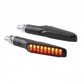 ΦΛΑΣ MOTO ΠΙΣΩ 12V SMD LED ΜΑΥΡΟ 3 ΧΡΗΣΕΩΝ (ΘΕΣΕΩΣ /ΦΛΑΣ/ΣΤΟΠ) 91x15mm LAMPA - 2 TEM. LED Φλας americat.gr
