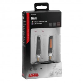 ΦΛΑΣ MOTO NAIL ΜΑΥΡΑ 12V COB LED M8 50x10mm LAMPA - 2 TEM. LED Φλας americat.gr