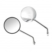 ΚΑΘΡΕΠΤΕΣ MOTO OPAL CHROME ΣΤΡΟΓΓΥΛΟΙ M10x1,25 DX ΧΡΩΜΙΟ LAMPA - 2 τεμ. Καθρέπτες americat.gr