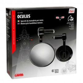 ΚΑΘΡΕΠΤΕΣ MOTO ΓΙΑ ΑΝΤΙΒΑΡΟ ΣΤΡΟΓΓΥΛΟΙ 95,5mm/18-23mm OCULUS LAMPA - 2 ΤΕΜ Καθρέπτες americat.gr